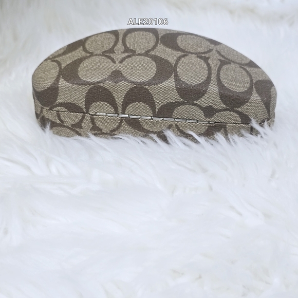 Coach Brown Monogram Glasses Case - Picture 3 of 3